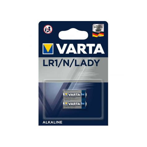 Varta Battery Alkaline 4001 Lr1/Lady Blister (2-Pack) 04001 101 402