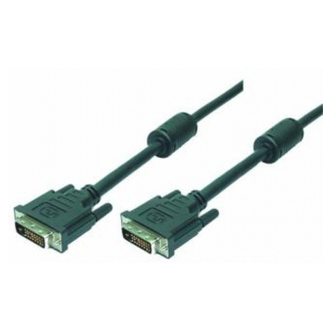 Logilink Dvi Cable, 2x Male With Ferrite Core, 2 M, Black