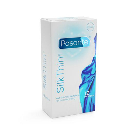 Pasante Silk Thin Condoms - 12 Pieces