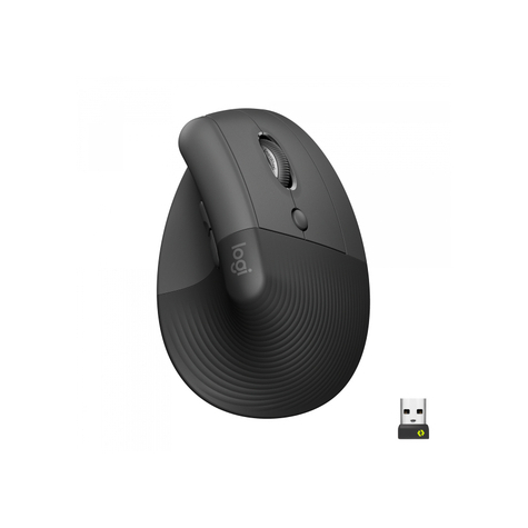 Logitech Mouse Lift, Wireless, Bolt, Bluetooth, Graphite - Vertical Ergo