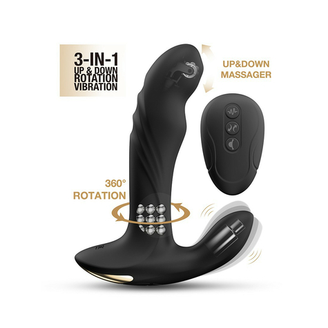 Dorcel - Multi P-Joy - Prostate Massager With Remote Control - Black
