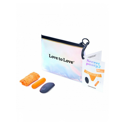 Love To Love - Secret Panty 2 - Panty Vibrator With Remote Control - Orange