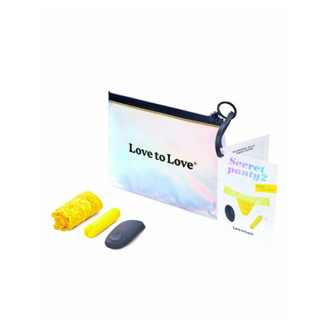 Love To Love - Secret Panty 2 - Panty Vibrator With Remote Control - Yellow