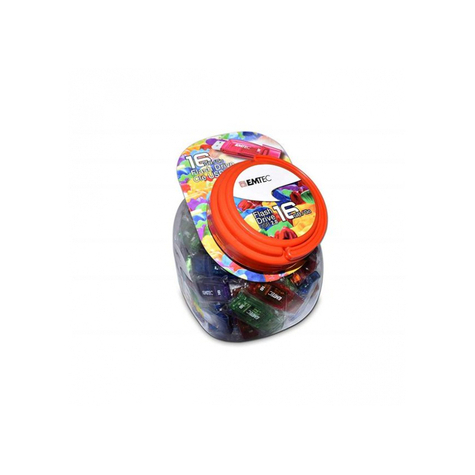 Usb Flashdrive 16gb Emtec C410 Candy Jar (80 Stk)