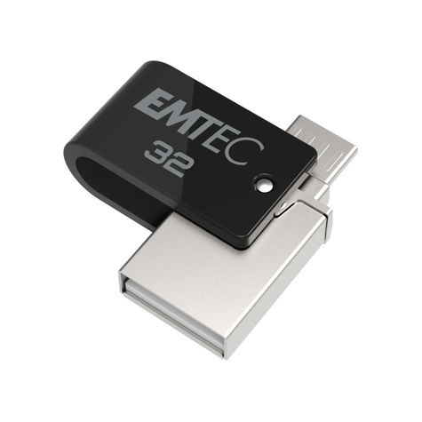 Usb Flashdrive 32gb Emtec Mobile & Go Dual Usb2.0 - Microusb T260