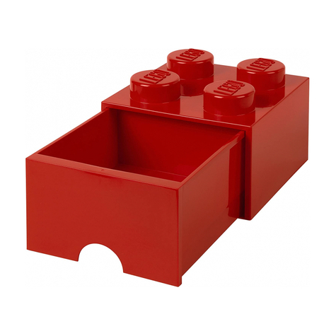 Lego Storage Brick Schublade 4 Rot (40051730)