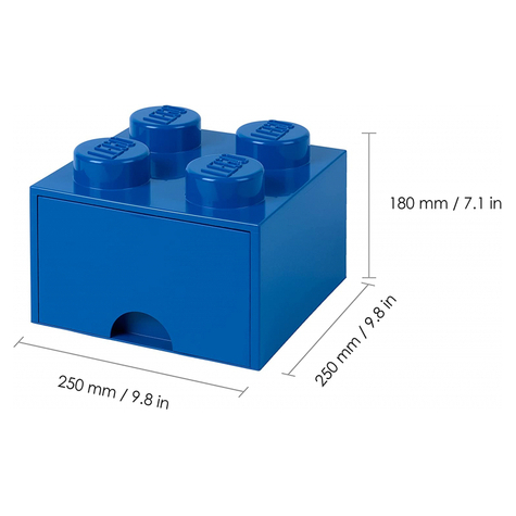 Lego Storage Brick Schublade 4 Blau (40051731)