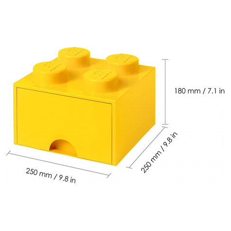 Lego Storage Brick Schublade 4 Gelb (40051732)
